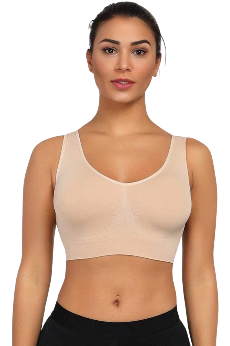 Seamless Wireless Bra With Support